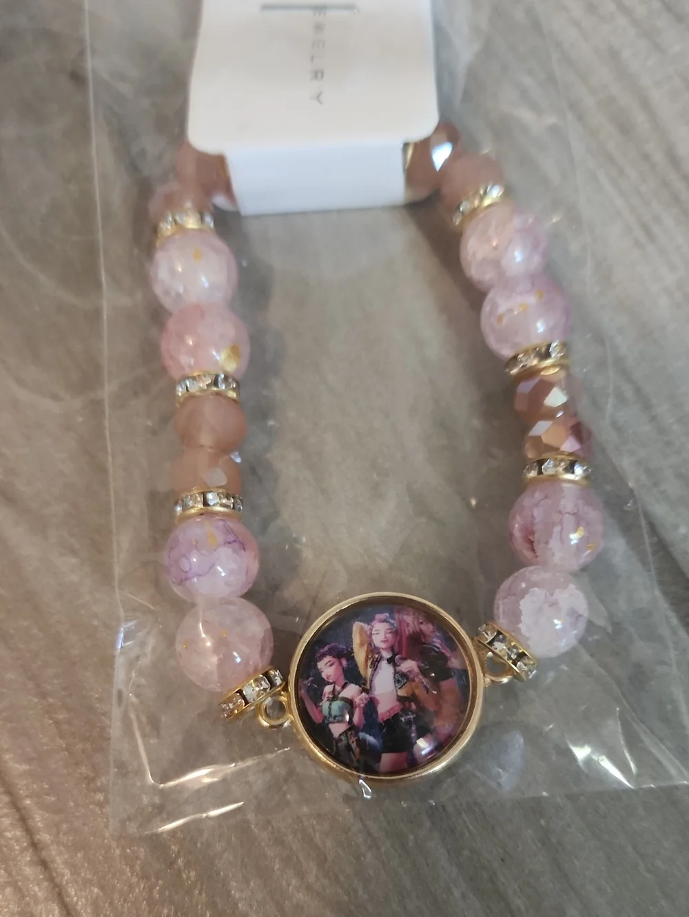NWT KPOP Demon Hunters Stretch Bracelet (Pink)
